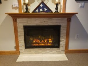 Fireplace-gas to electric 2