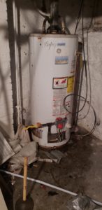 Plumber for hot water heater replacement.